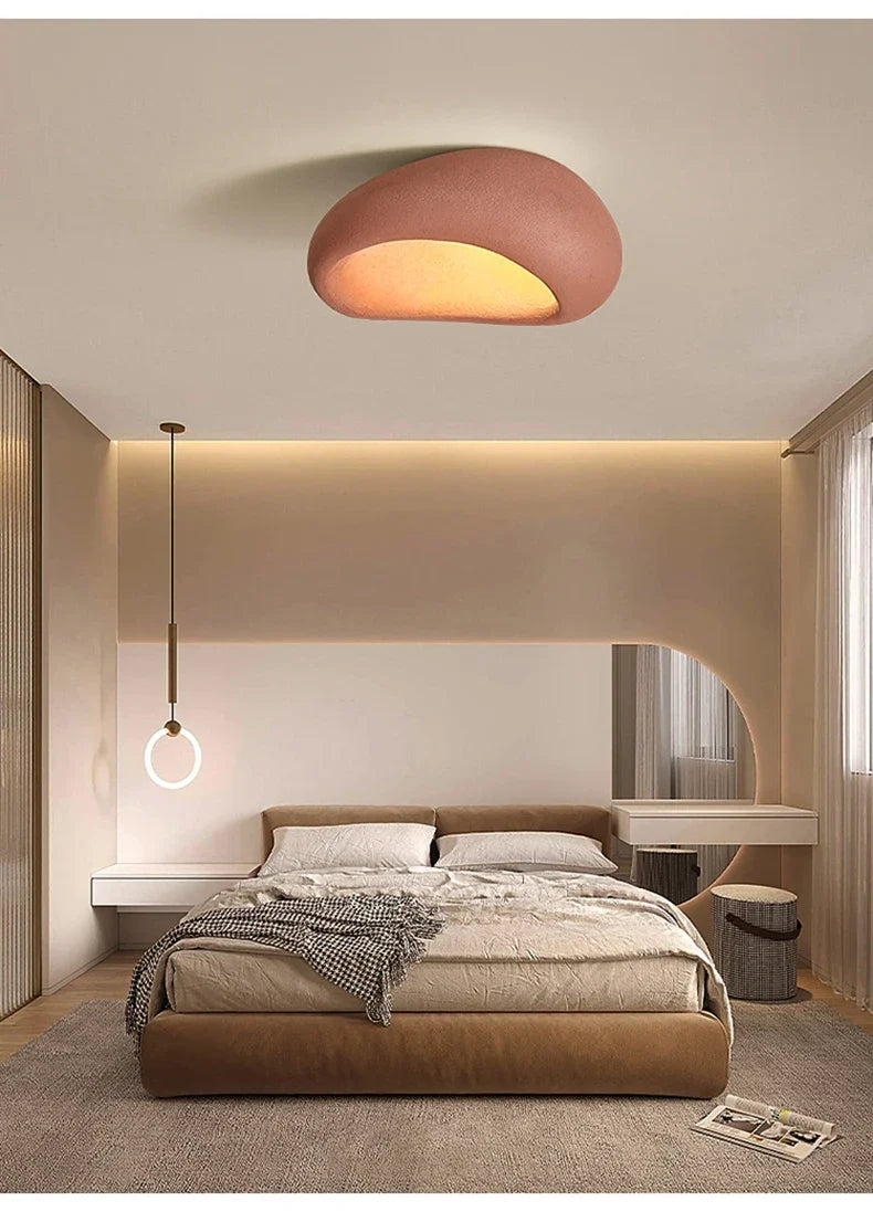 Modern Wabi Sabi Led Ceiling Lamp Living