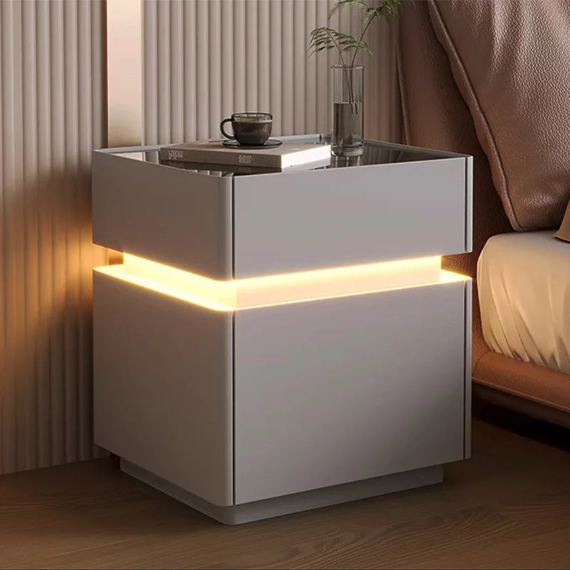 Minimalist Wooden Nightstand Luxury Modern
