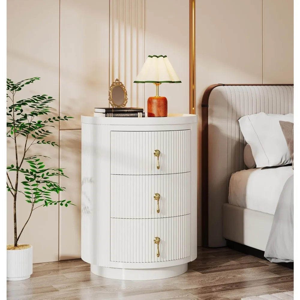 3 Drawers Nightstand Set of 2