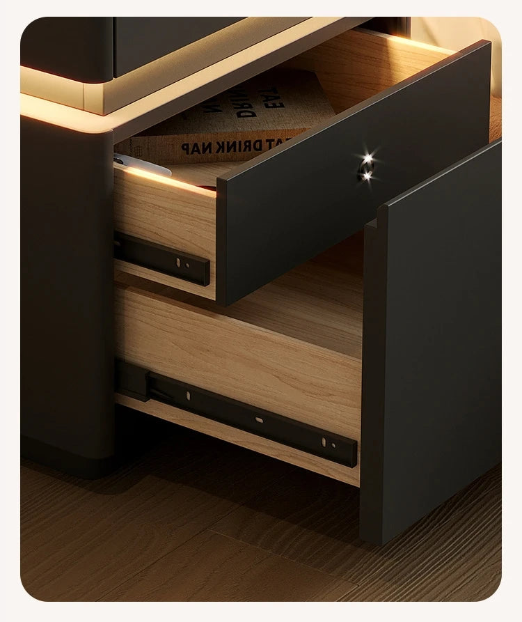 Minimalist Wooden Nightstand Luxury Modern