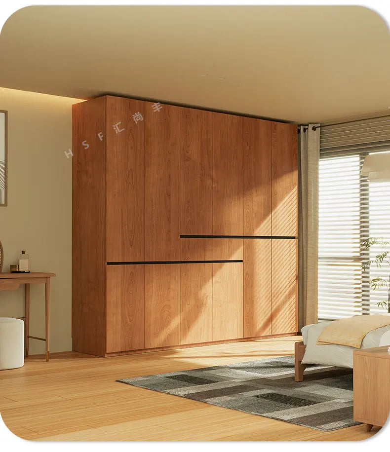 Custom-made Solid Wood Wardrobe New Oak