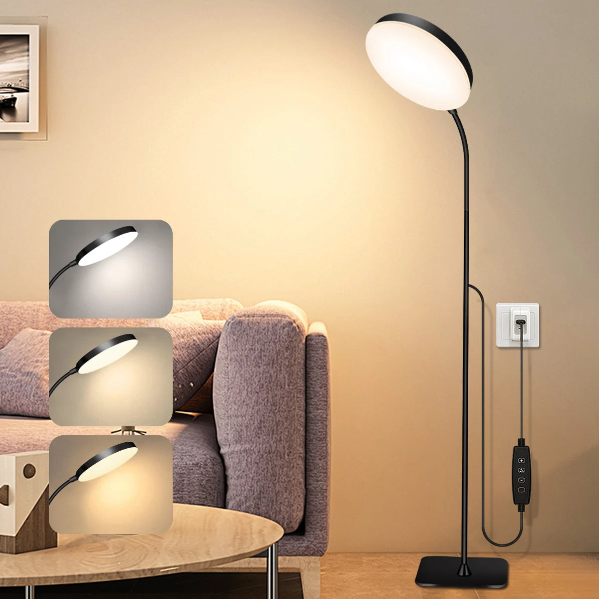 LED Floor Lamp Changeable Reading Lamp