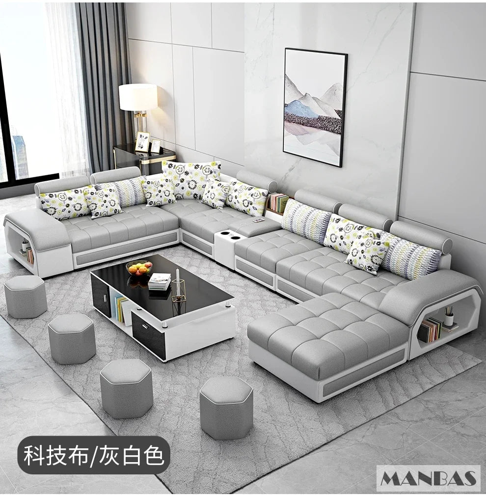 Linlamim Fabric Sofa Set Furniture Living Room