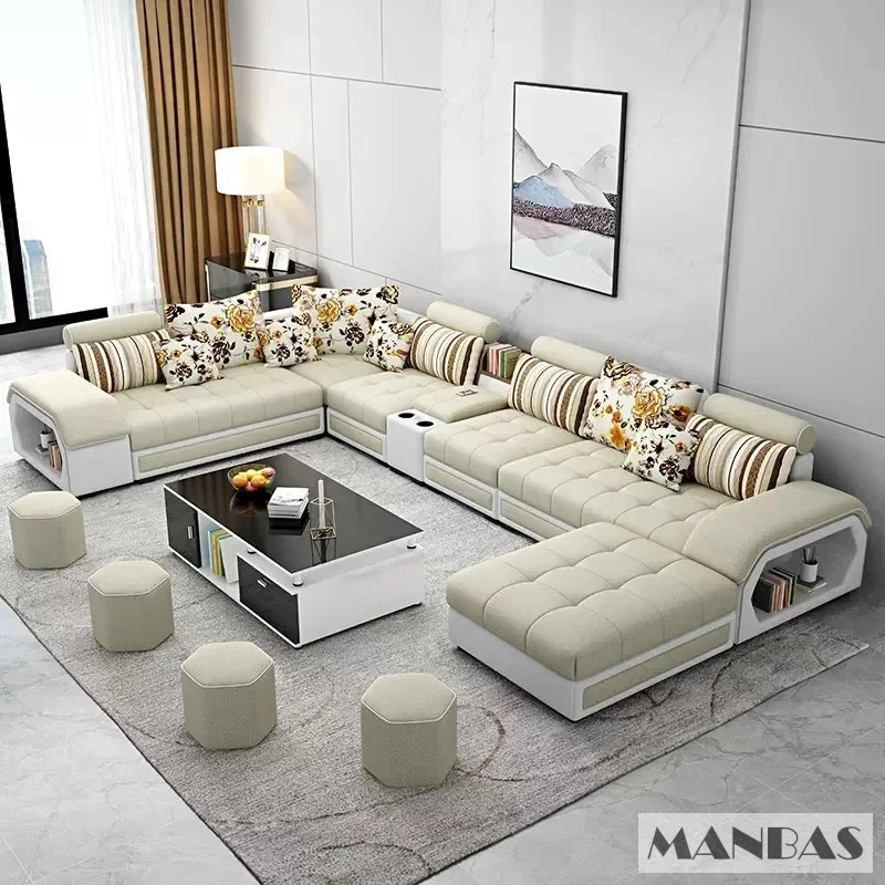 Linlamim Fabric Sofa Set Furniture Living Room