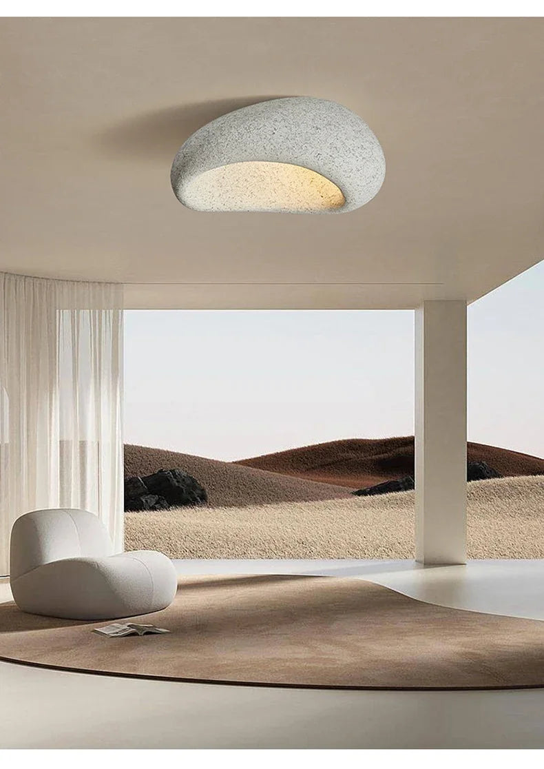 Modern Wabi Sabi Led Ceiling Lamp Living