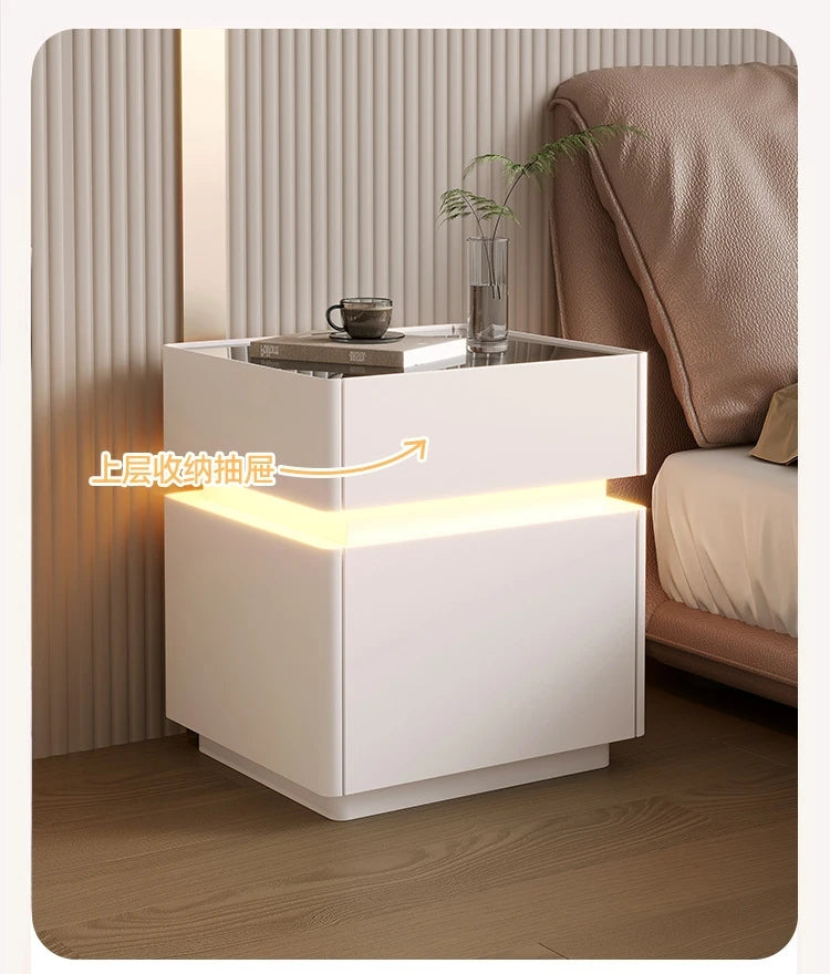 Minimalist Wooden Nightstand Luxury Modern