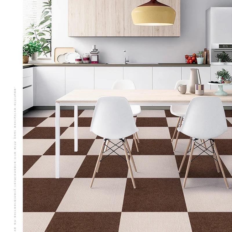 1/10/20/30/40pcs Floor Tiles Sticker Square Rug