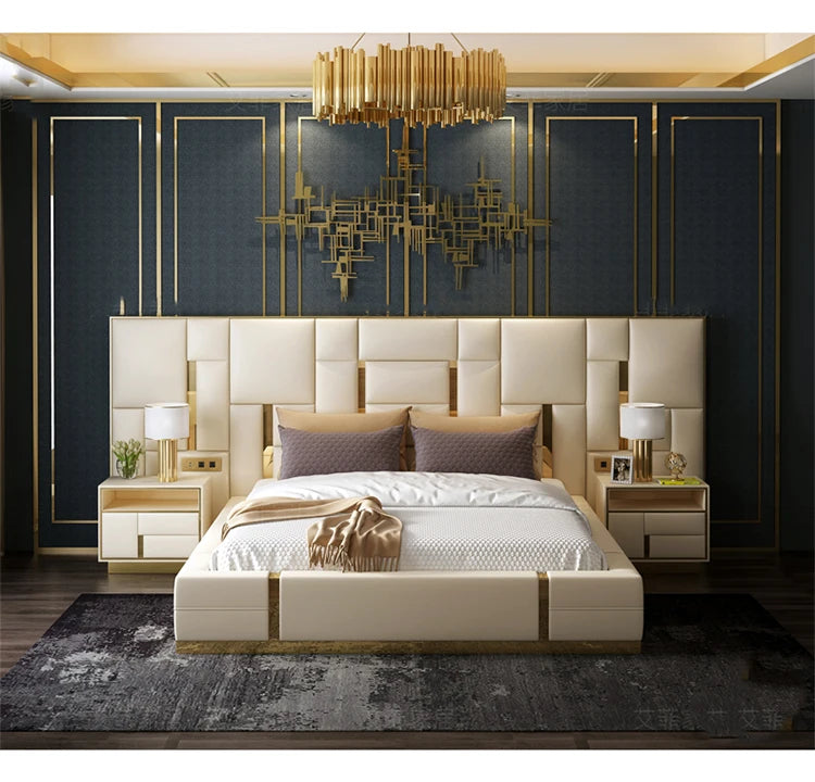 Latest Design Bedroom Set Modern Ottoman Pattern