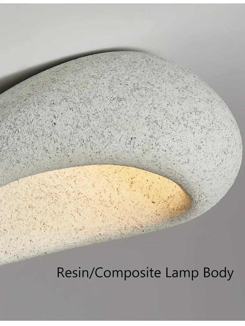 Modern Wabi Sabi Led Ceiling Lamp Living