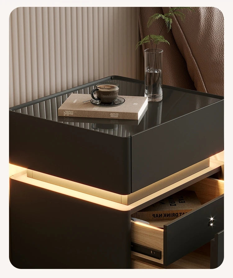 Minimalist Wooden Nightstand Luxury Modern