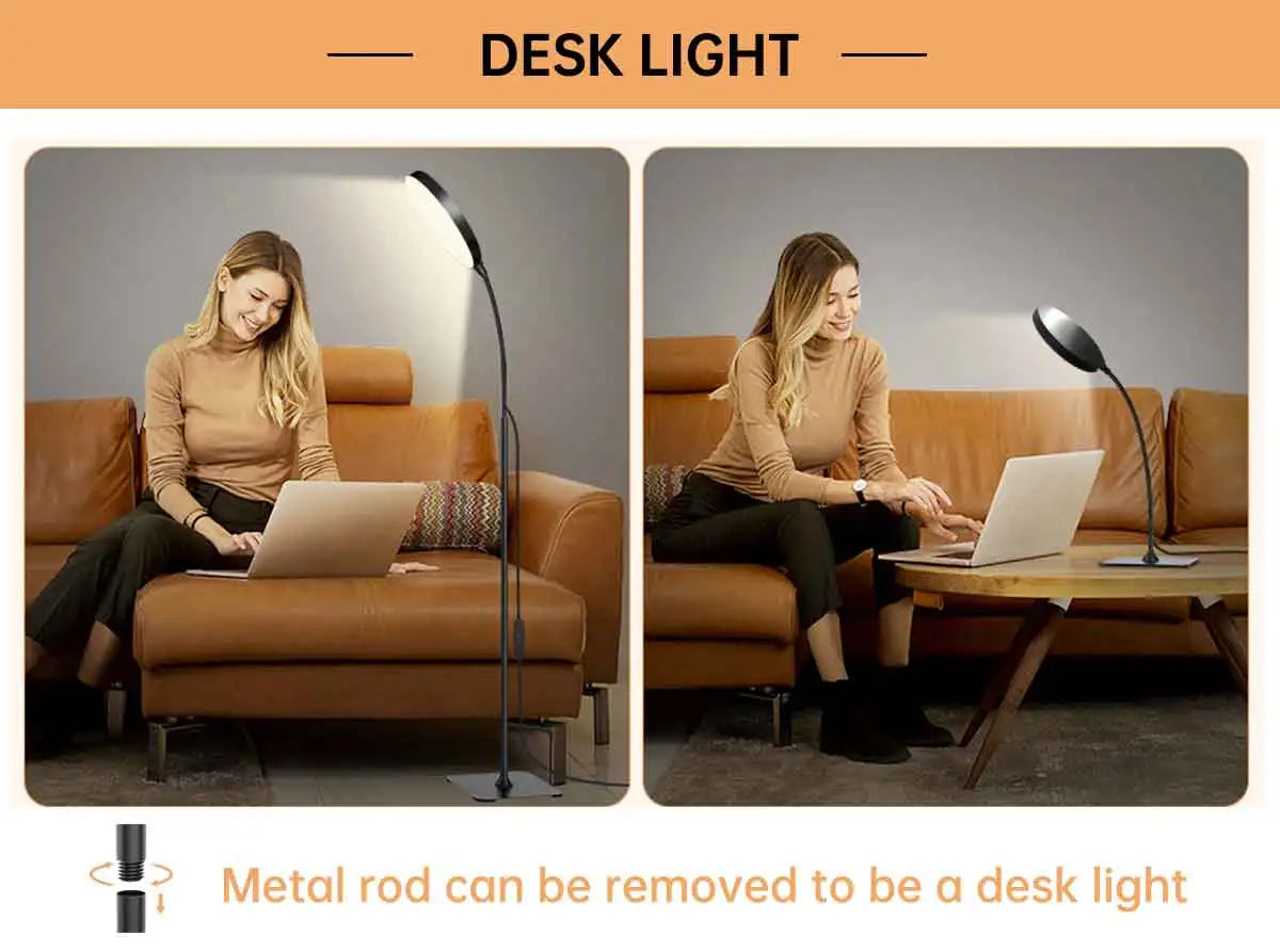 LED Floor Lamp Changeable Reading Lamp