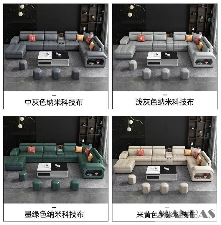 Linlamim Fabric Sofa Set Furniture Living Room
