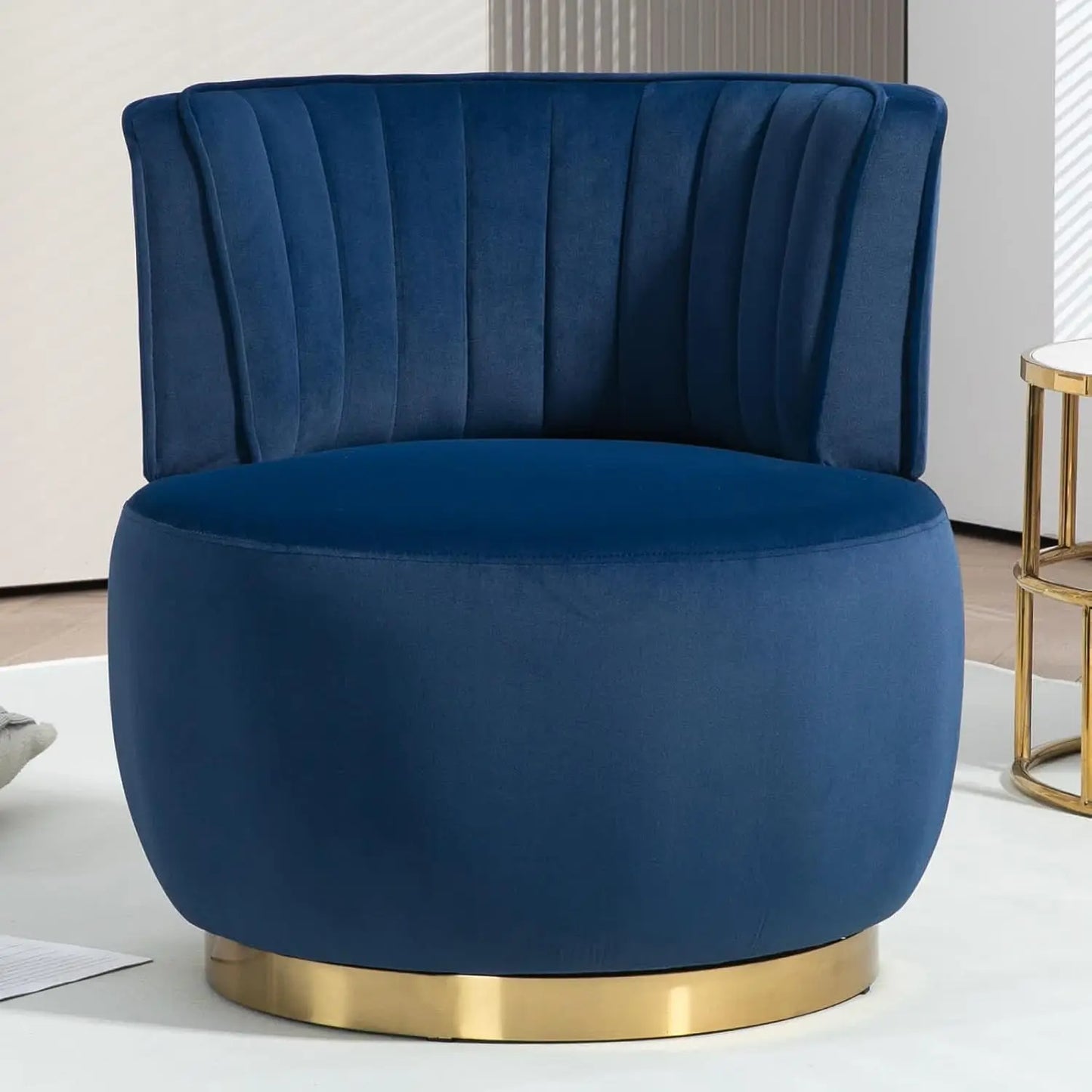 Swivel Barrel Chair, Teddy Modern Accent Chair