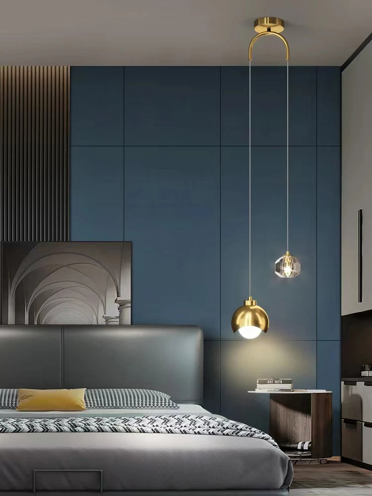Modern Simple Crystal Pendant Light