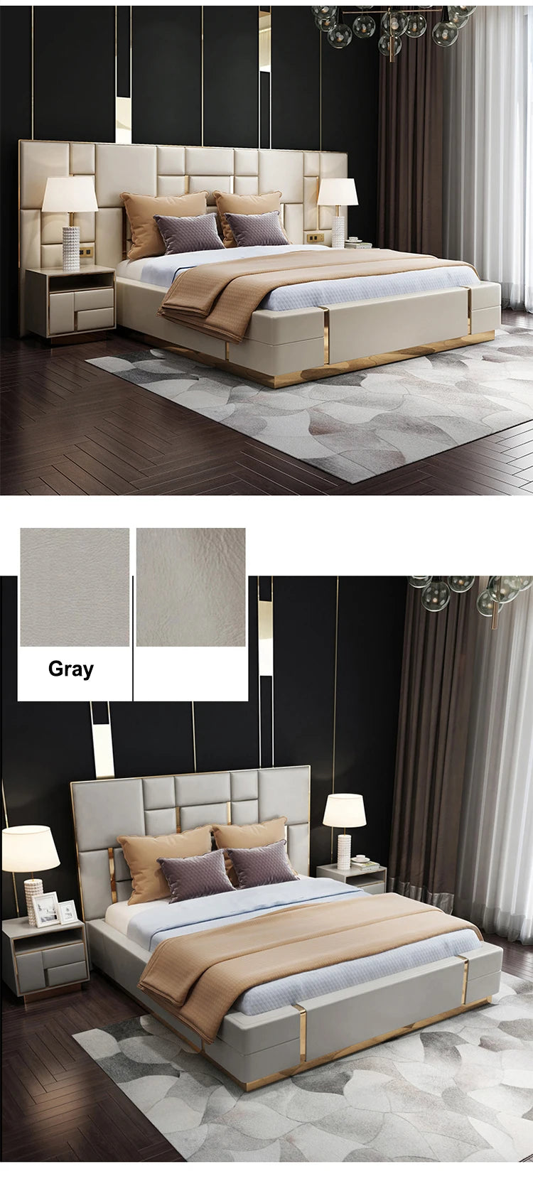Latest Design Bedroom Set Modern Ottoman Pattern