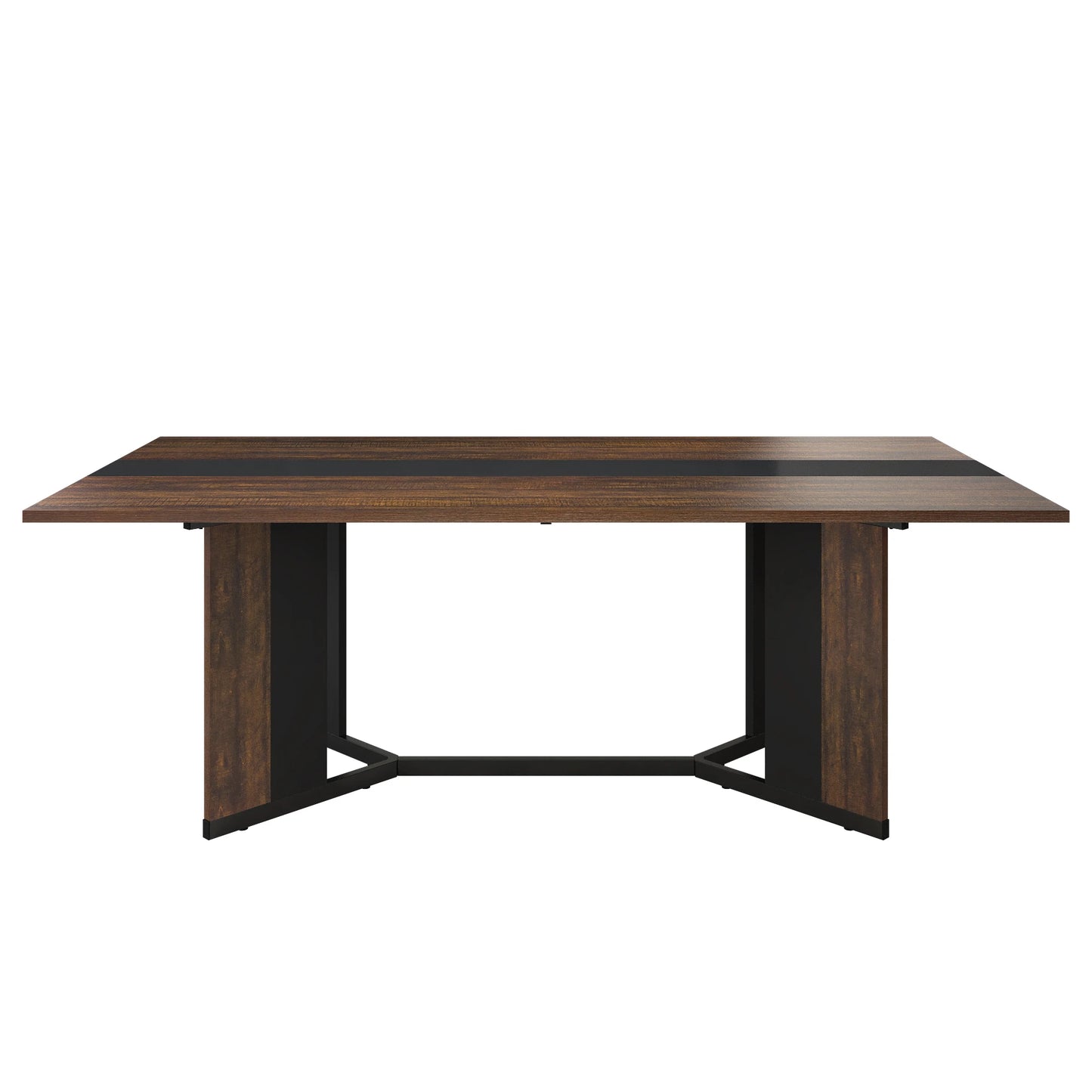 71In Large Rectangular White Dining Table