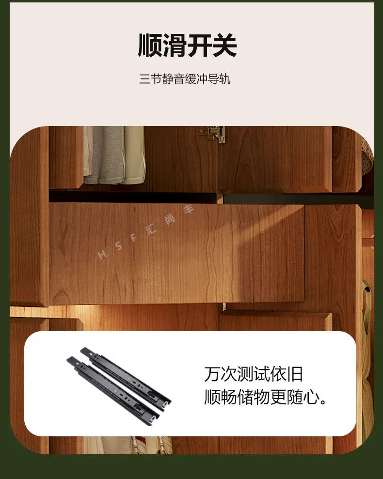 Custom-made Solid Wood Wardrobe New Oak