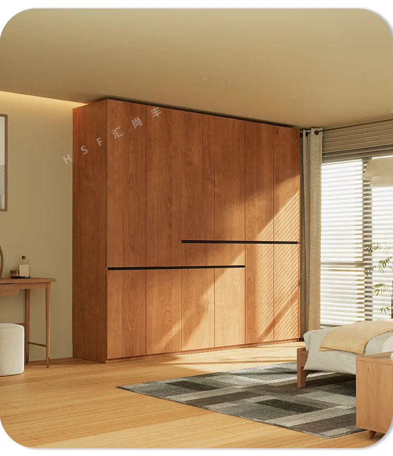 Custom-made Solid Wood Wardrobe New Oak
