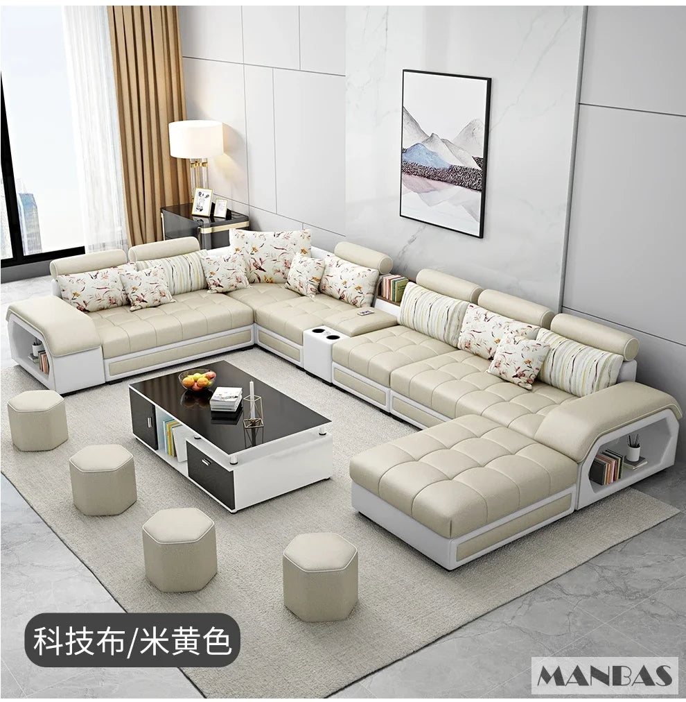 Linlamim Fabric Sofa Set Furniture Living Room