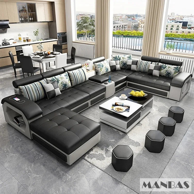 Linlamim Fabric Sofa Set Furniture Living Room