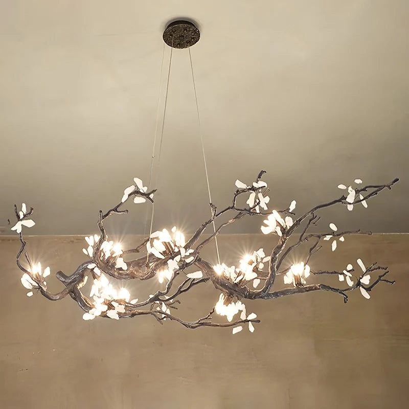 New All Copper LED Creative Branch Chandelier