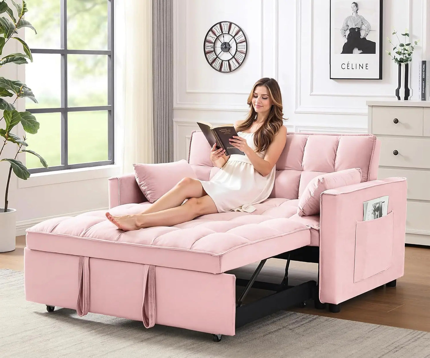 3 in 1 Convertible Sleeper Sofa Bed