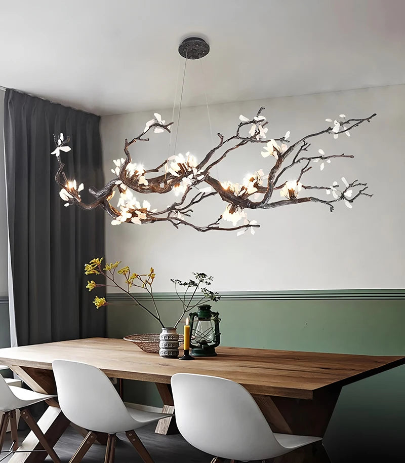New All Copper LED Creative Branch Chandelier