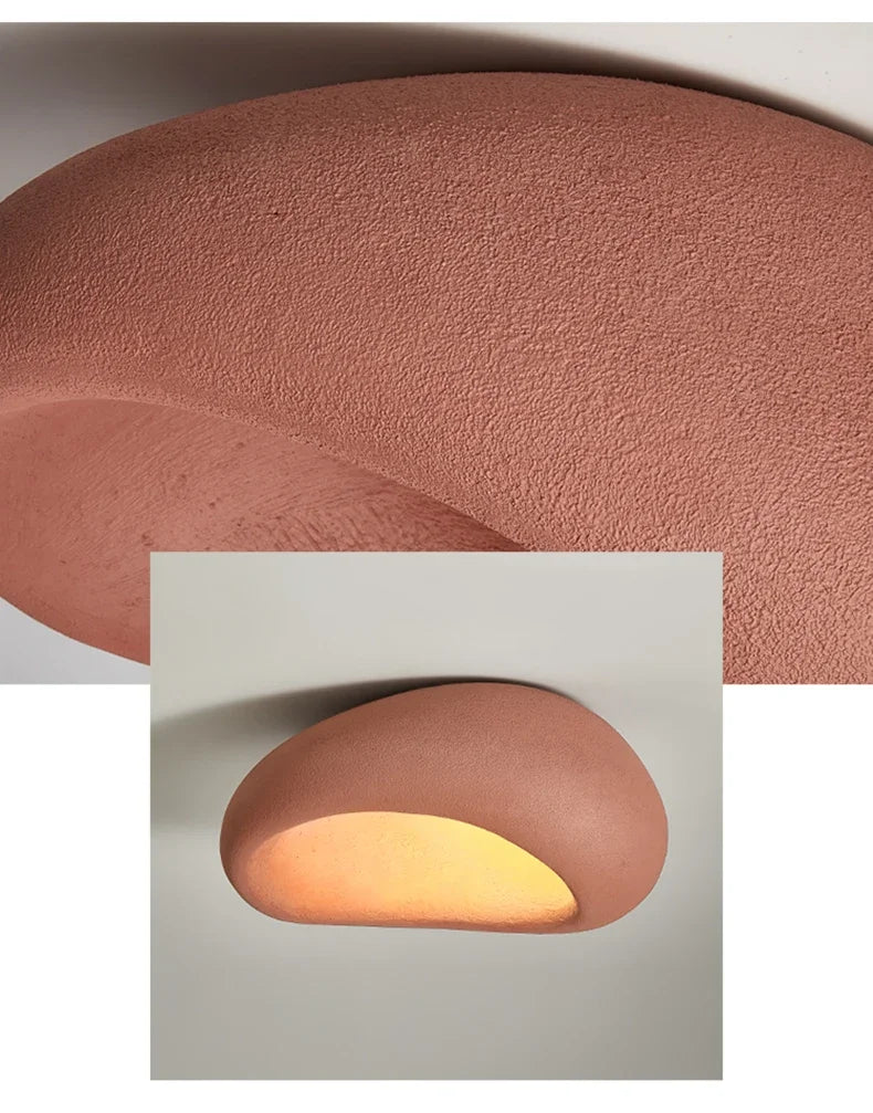 Modern Wabi Sabi Led Ceiling Lamp Living