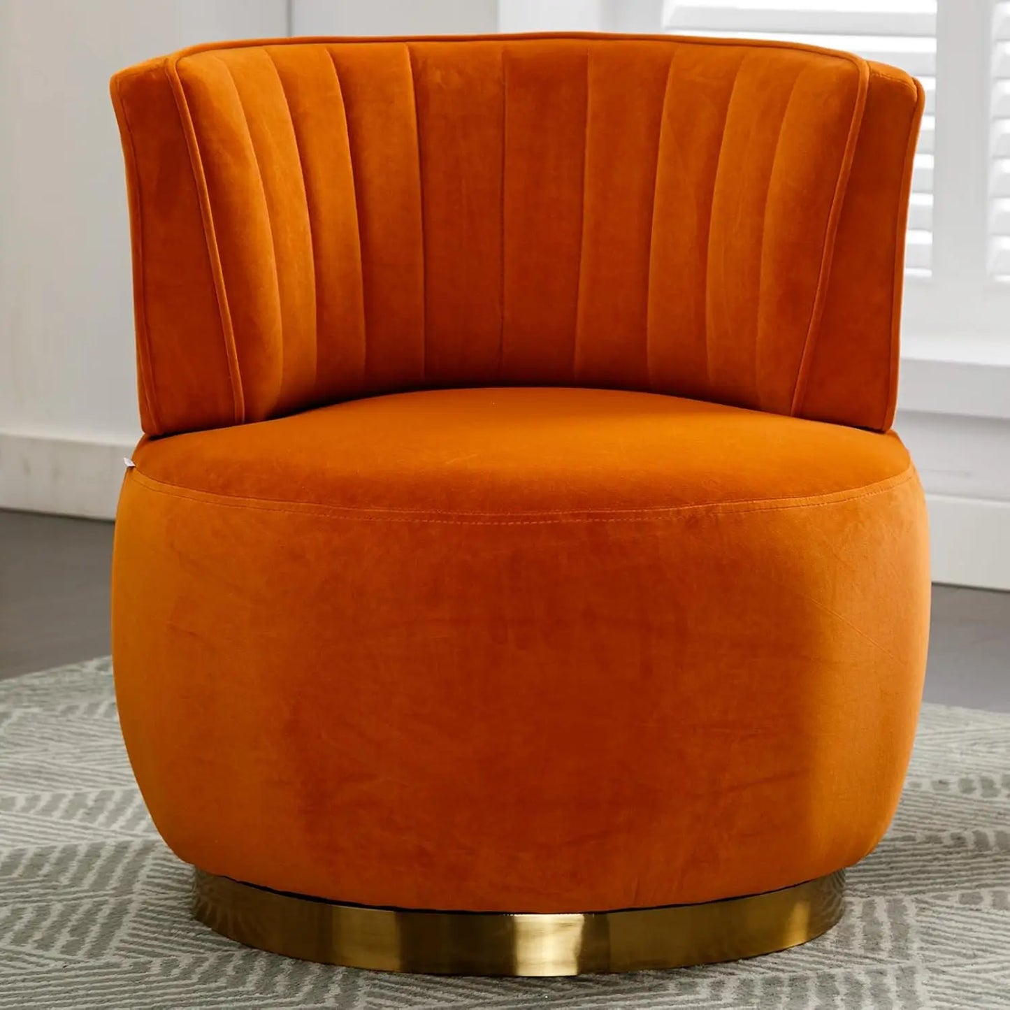 Swivel Barrel Chair, Teddy Modern Accent Chair