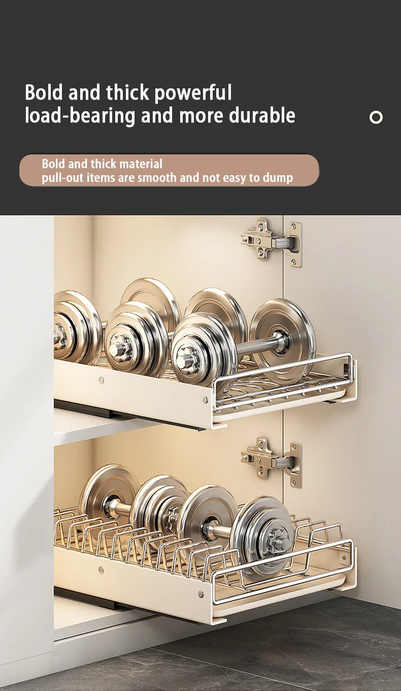 Pull Out Dish Racks Stainless Steel Bowl