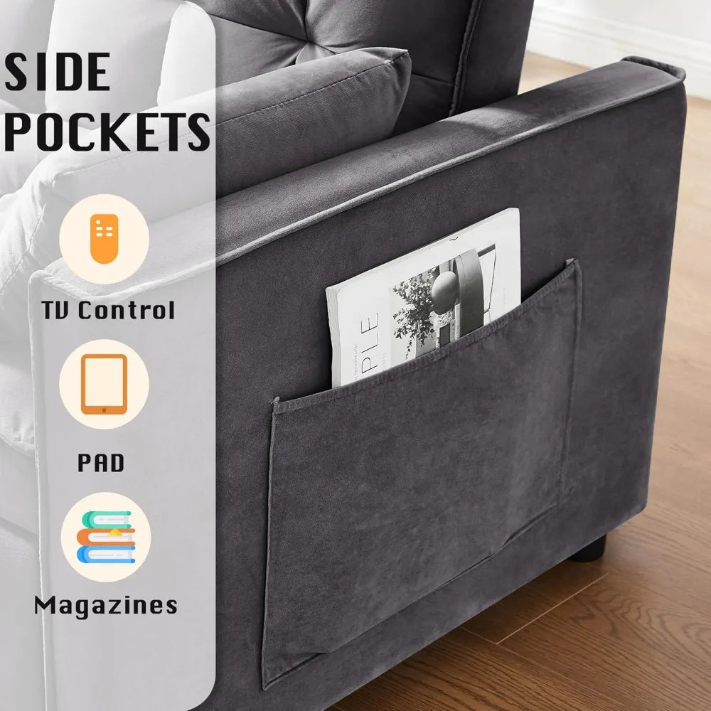 3 in 1 Convertible Sleeper Sofa Bed