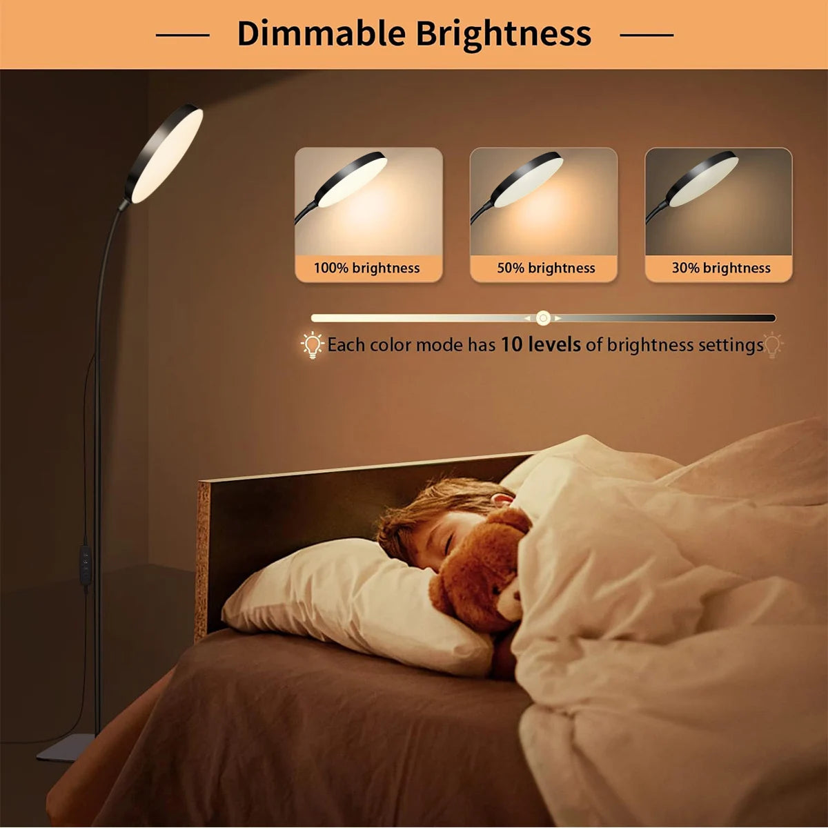 LED Floor Lamp Changeable Reading Lamp