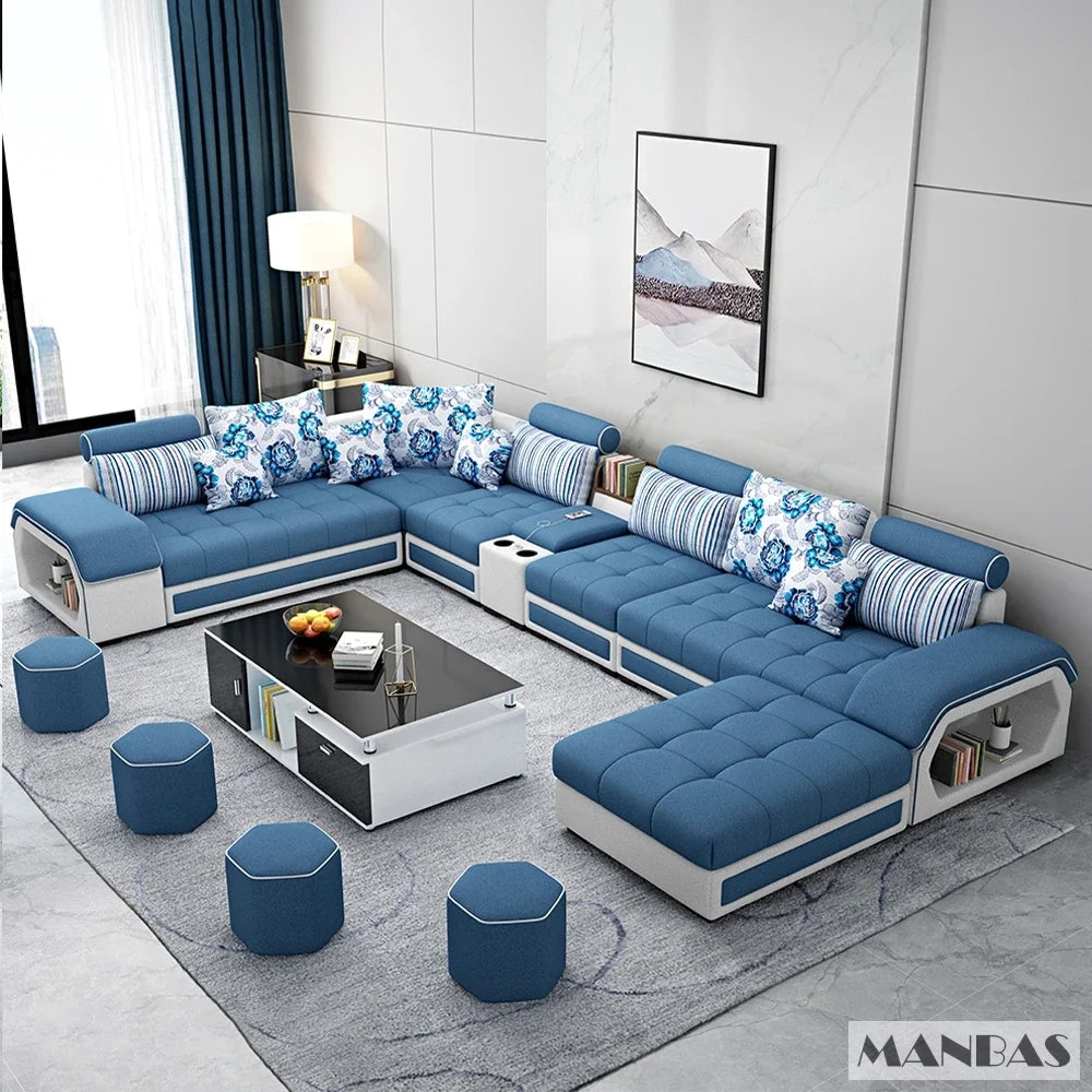 Linlamim Fabric Sofa Set Furniture Living Room