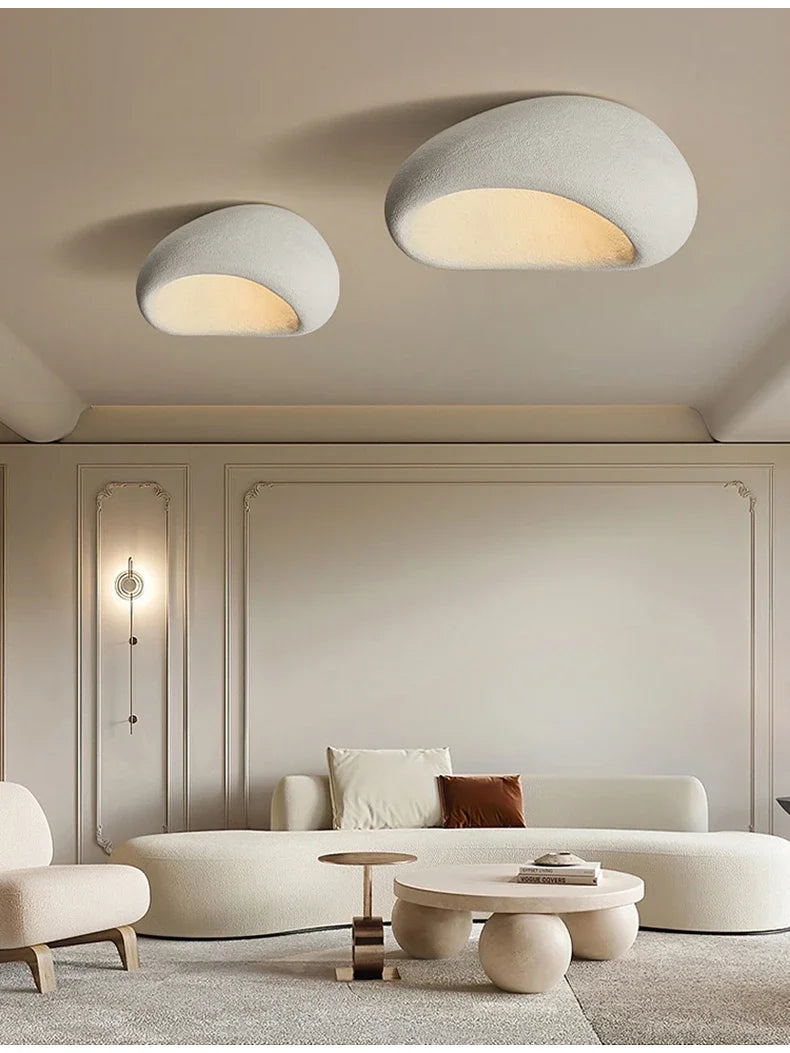 Modern Wabi Sabi Led Ceiling Lamp Living