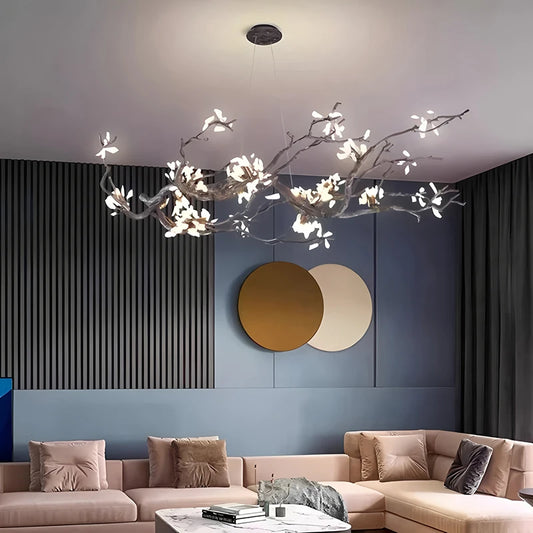 New All Copper LED Creative Branch Chandelier