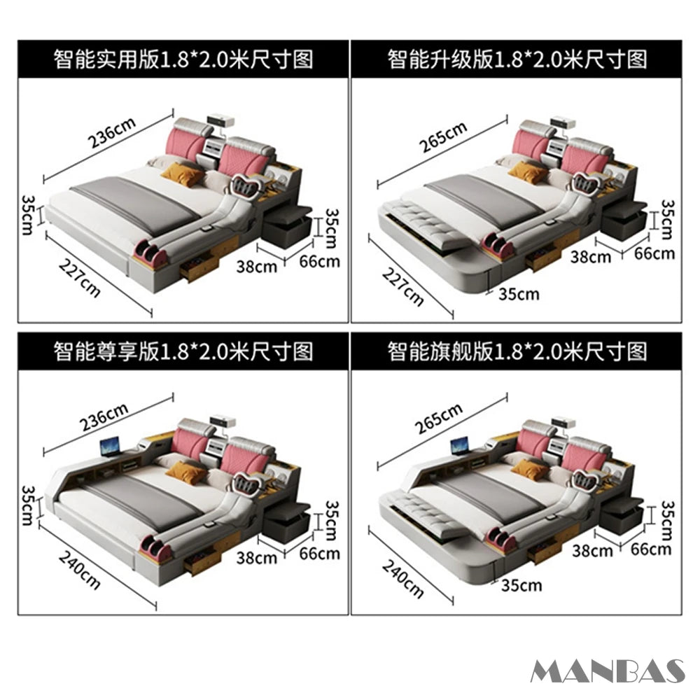 MANBAS Tech Smart Bed