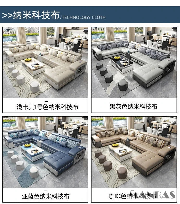 Linlamim Fabric Sofa Set Furniture Living Room