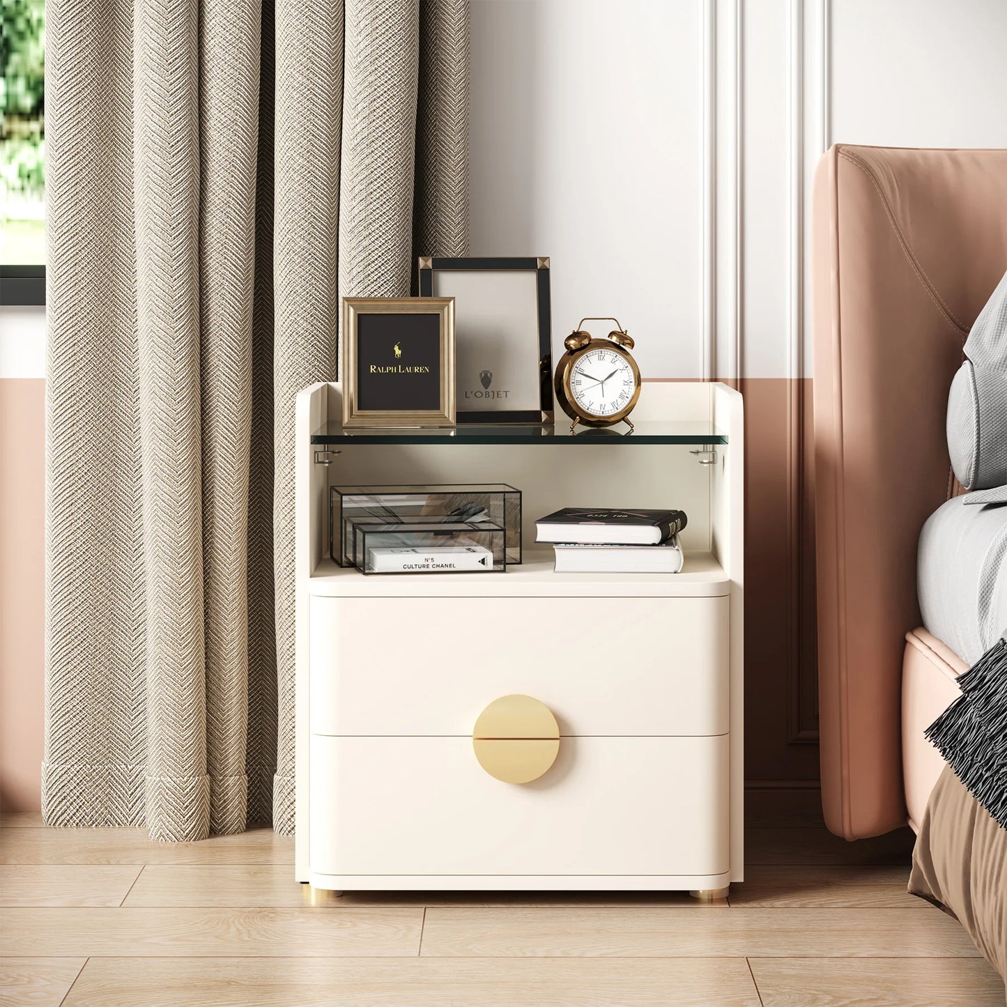 Nightstands, 2-Drawer Modern Night Stand