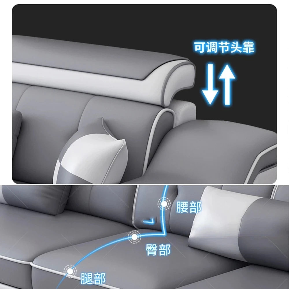 Modern Scientific Cloth Sectional Sofa Set