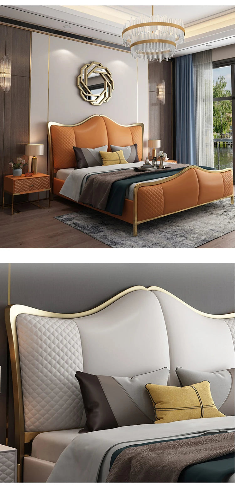 offer bedroom set modern luxury ottoman