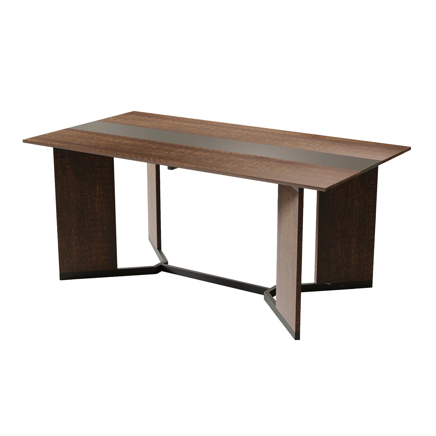 71In Large Rectangular White Dining Table