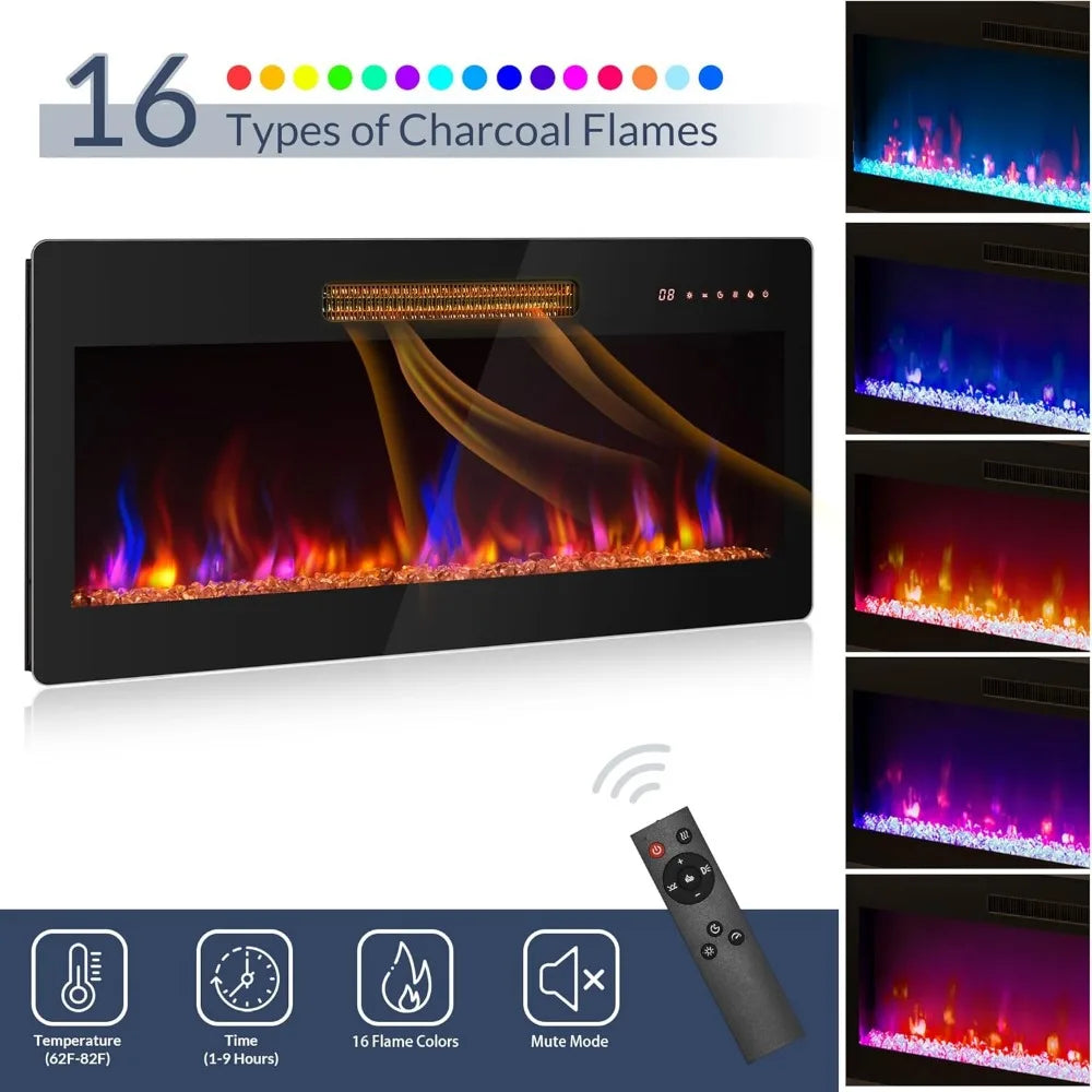 70" Fireplace TV Stand for TVs Up to 80"