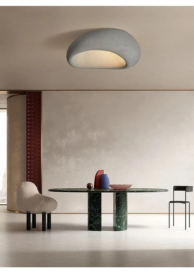 Modern Wabi Sabi Led Ceiling Lamp Living