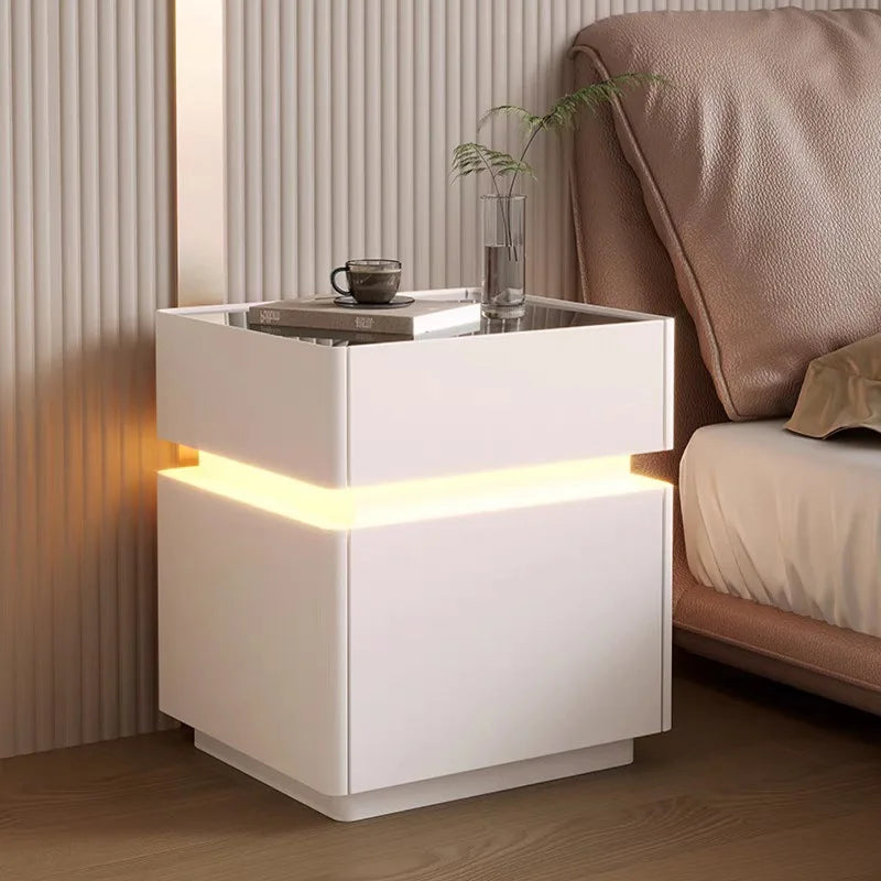 Minimalist Wooden Nightstand Luxury Modern