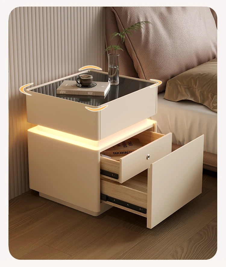 Minimalist Wooden Nightstand Luxury Modern