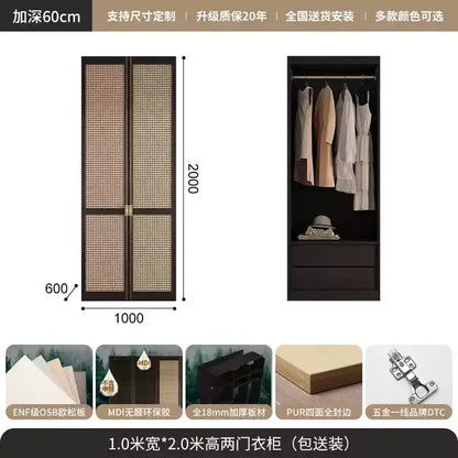 Nordic Orgnizer Wood Wardrobes