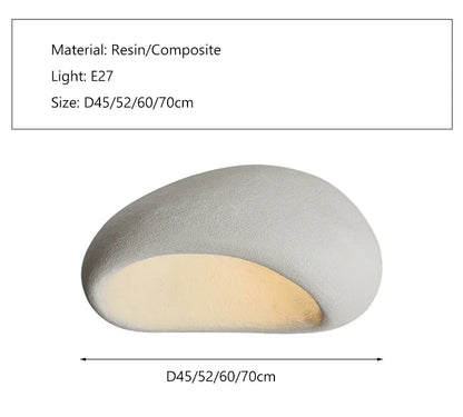Modern Wabi Sabi Led Ceiling Lamp Living