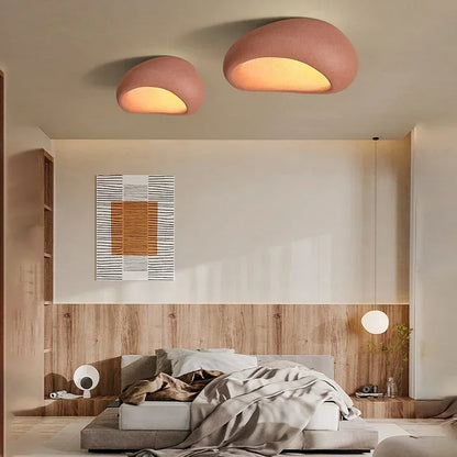 Modern Wabi Sabi Led Ceiling Lamp Living