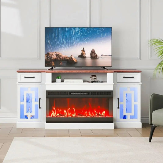80 Inch Fireplace TV Stand