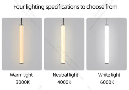 LED Long Line Chandelier Modern Staircase